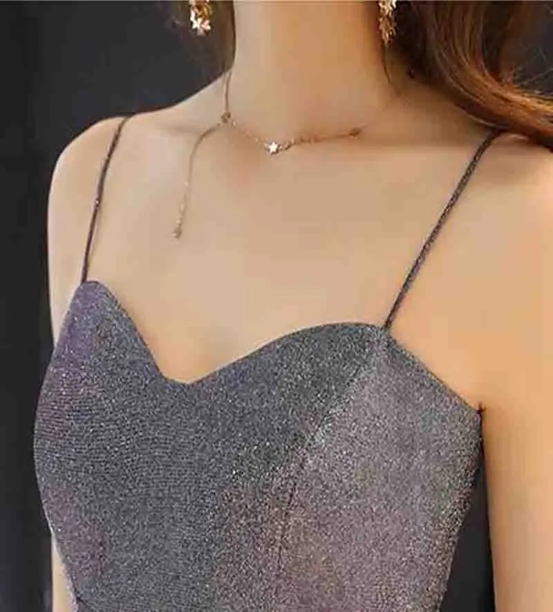 

2021 Summer Strapless Dresses Elegant V Neck Spaghetti Strap Formal Party Gowns For Womens Elegant Clothes Vestidos