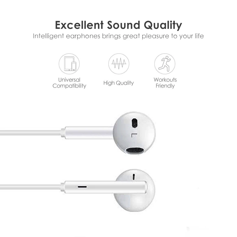 Проводные Bluetooth наушники для Apple iPhone 11 Pro XR X XS Max 8 7 Plus 6 SE наушники-вкладыши с