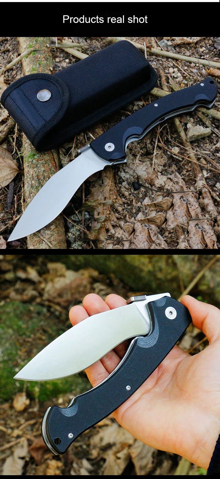 Складной карманный нож из холодной стали 56HRC G10 Ручка для кемпинга охотничий нож для выживания тактические ножи нож для фруктов Открытый EDC инструмент