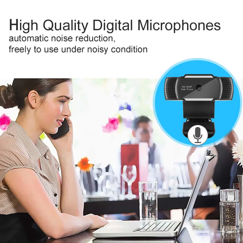 

top selling 5 Megapixel Autofocus 1080P Webcam with Microphone Computer Camera Web PC Webcam Support Wholesale and Dropshipping