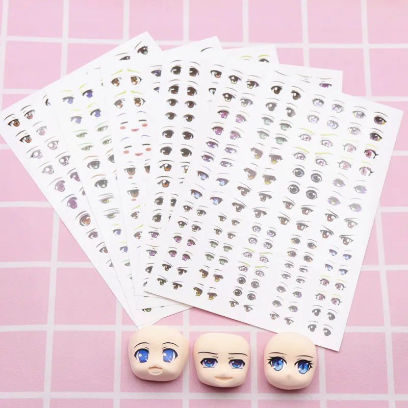 BJD глиняная кукла ультрасветильник наклейки для глаз сделай сам патч аксессуары