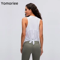 yoga vest t shirt womens fitness running breathable loose sleeveless workout blouse running athletic gym sport active wear