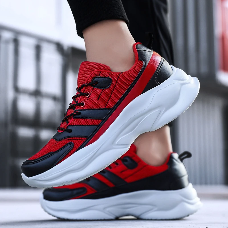 Мужские кроссовки HEINLEMI мужские больших размеров на толстой мягкой подошве Tenis