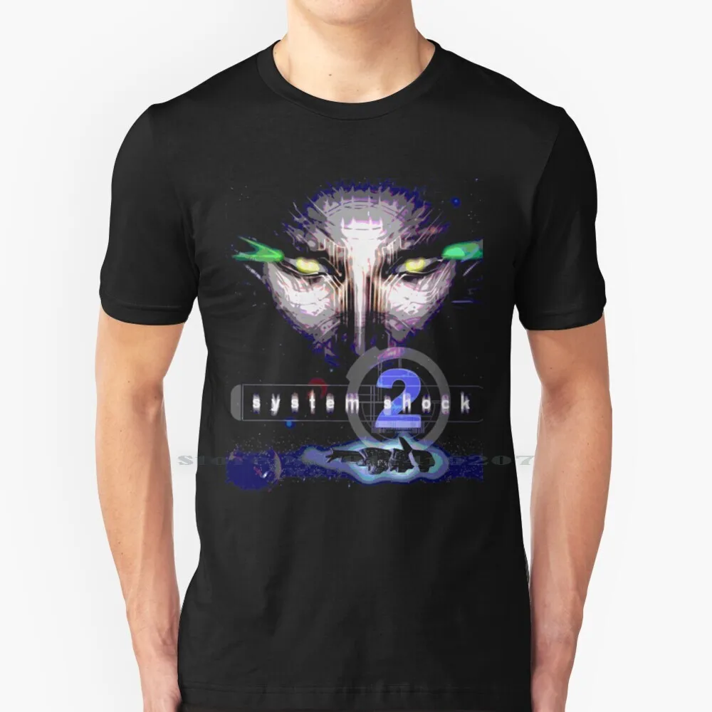 System Shock 2 T Shirt 100% Pure Cotton System Shock 2 Horror Scifi Video Game