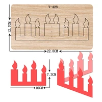 new candle wooden dies cutting dies for scrapbooking multiple sizes v 428