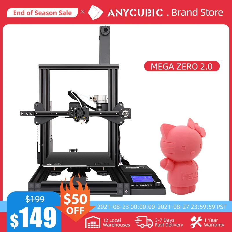 Фото 3D принтер Anycubic Mega zero 2 0 размер печати 220*220*250 мм|3D принтеры| |