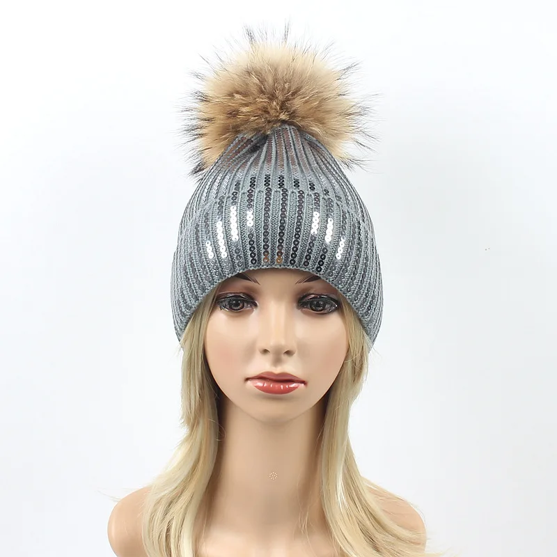 Зимняя брендовая меховая шапка с помпонами для подростков зимняя женская шляпа