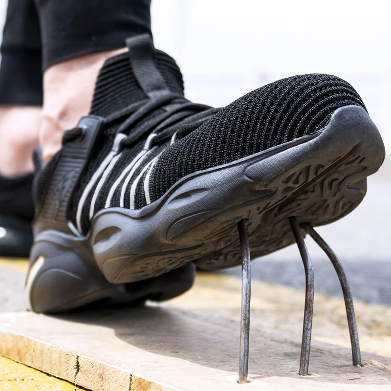 

Brand Safety Shoes Men Dropshipping Work Shoes Indestructible Work Sneakers Male Work Shoes Breathable Unisex Security Shoes