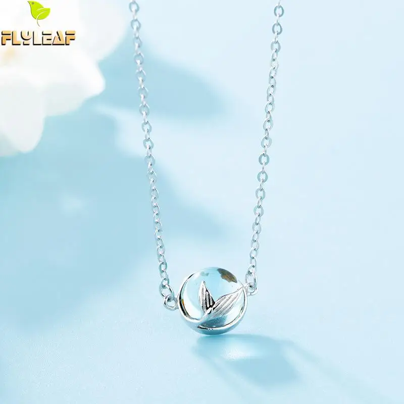 

Женское Ожерелье с кулоном Flyleaf, ожерелье из стерлингового серебра 100% пробы с хвостом Русалочки, изящное ювелирное изделие