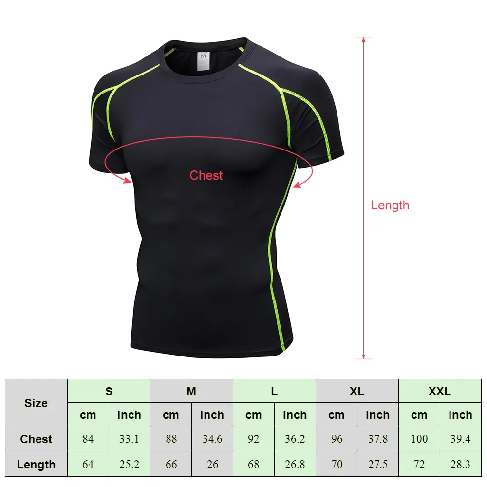 

Lixada Pack of 3 Men Short Sleeve Compression Shirt Quick Dry Running Fitness Athletic Workout T-Shirt Baselayer Top