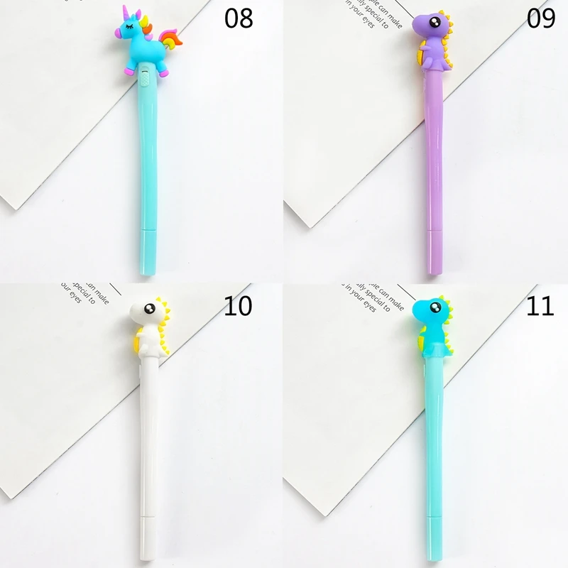 

Kawaii Unicorn Gel Pen Cute Girls Luminous Pen 0.5mm Student Neutral Pen Writing Pen with Light Student School Supplies