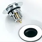 Универсальный Выдвижной фильтр для раковины, металлический инструмент с отскоком, встроенный фильтр для раковины, выдвижной фильтр для слива, Прямая поставка