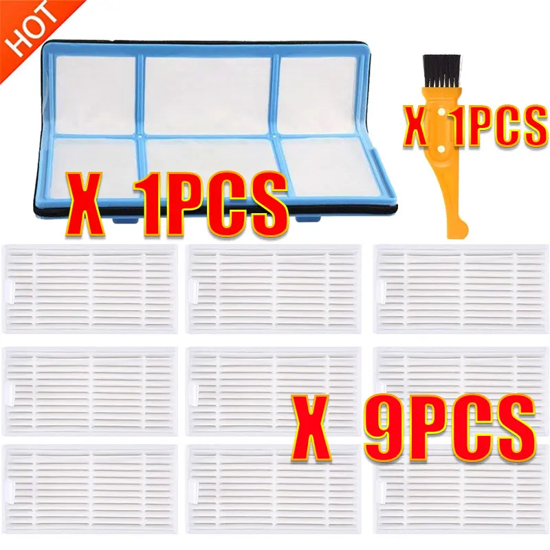 Оригинальный 1 * первичный фильтр + 9 эффективный Hepa для chuwi ilife v5 v5s V3 V3s pro V50 V55 x5