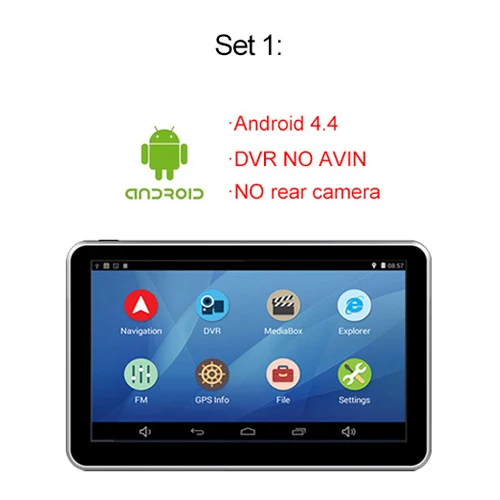 with avin Anfilite 7 дюймов емкостный Android четырехъядерный DDR 512M 16GB Автомобильный видеорегистратор с gps Навигатором видеорегистратор две камеры 1080P грузовик запись - Название цвета: with avin