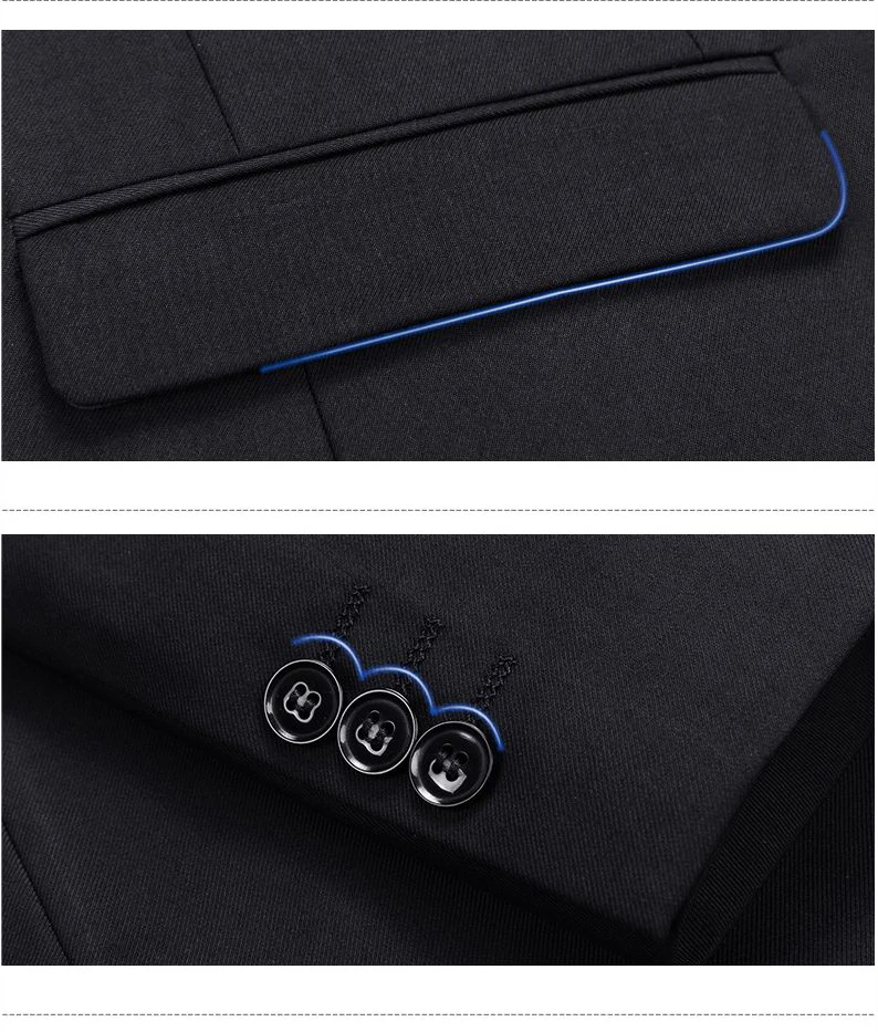Shenrun Men Suits Slim Business Formal Casual Classic Suit Wedding Groom Party Prom Single Breasted Color Black Gray Navy Blue