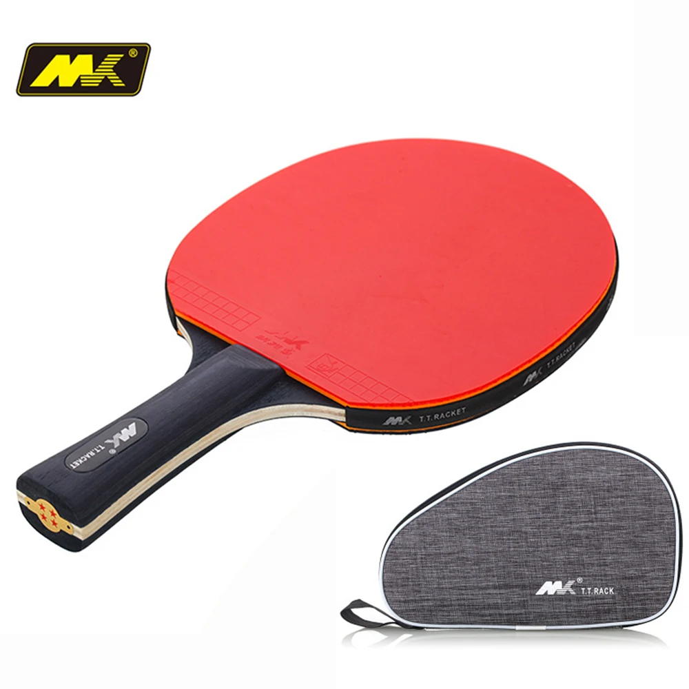 

1Pcs Carbon Table Tennis Racket Upgraded 4 Star Set Lightweight Powerful Ping Pong Paddle Bat With Good Control Send Package