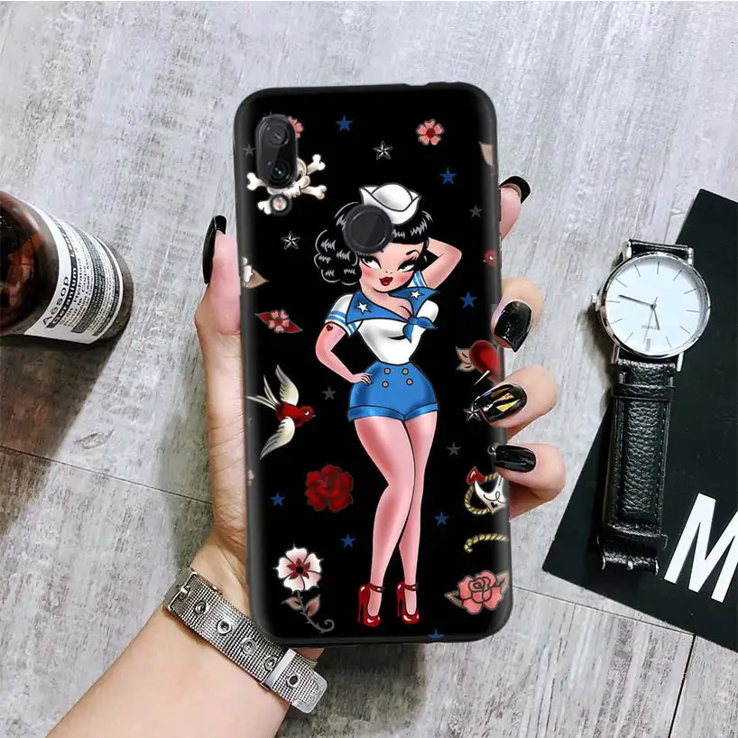 Пух в морском стиле кинозвезды черная крышка чехол для телефона для Xiaomi Redmi Note фотоаппаратов моментальной печати 8 7 7S 7A 6 S2 GO K20 Pro 6A mi 6X 5X A1 CC 9 8 Coque