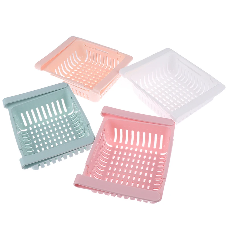 Кухонный органайзер Регулируемый холодильтор шкаф для хранения полка