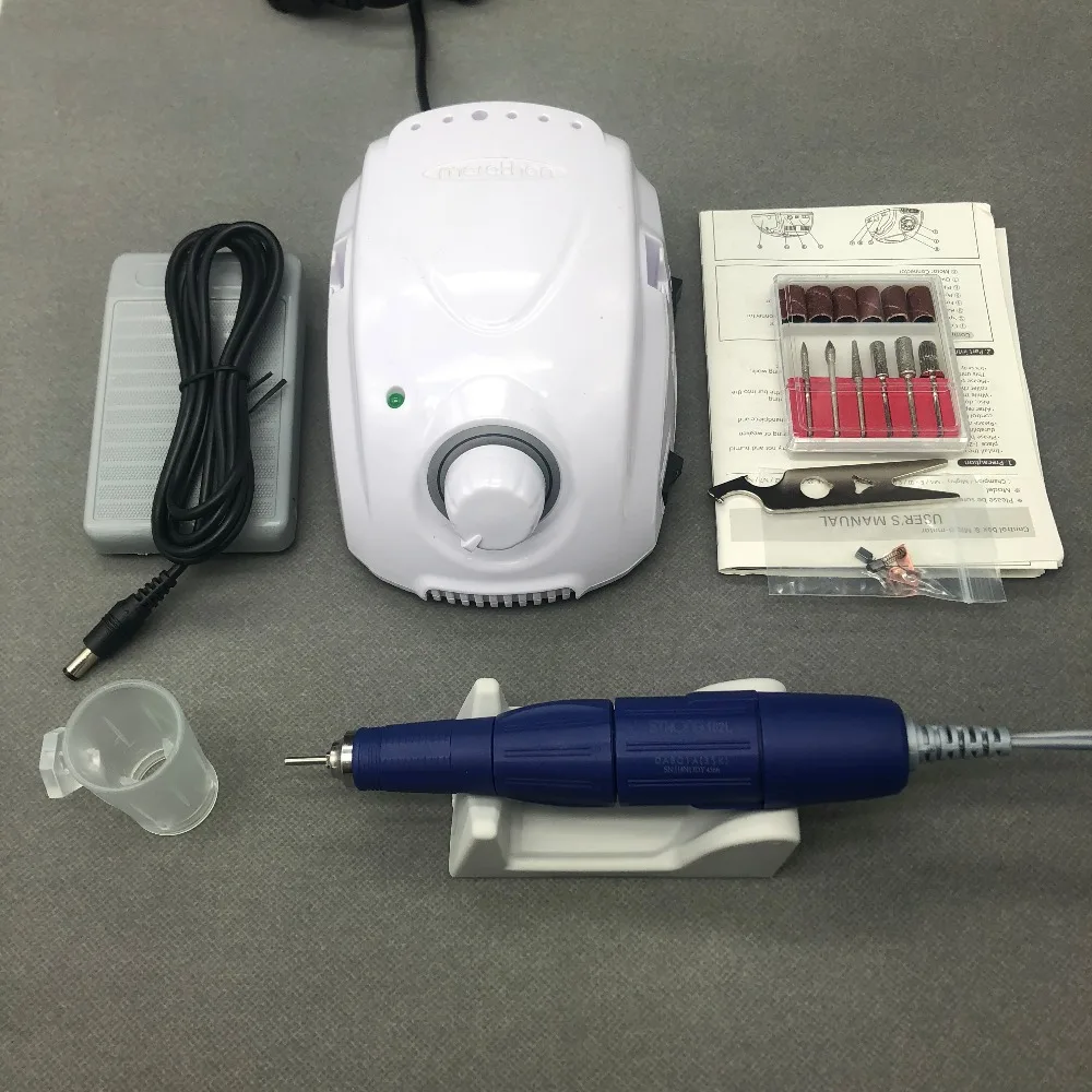 Сильный марафон 102л ручка 35000 об/мин Электрическая дрель для ногтей сильная 210