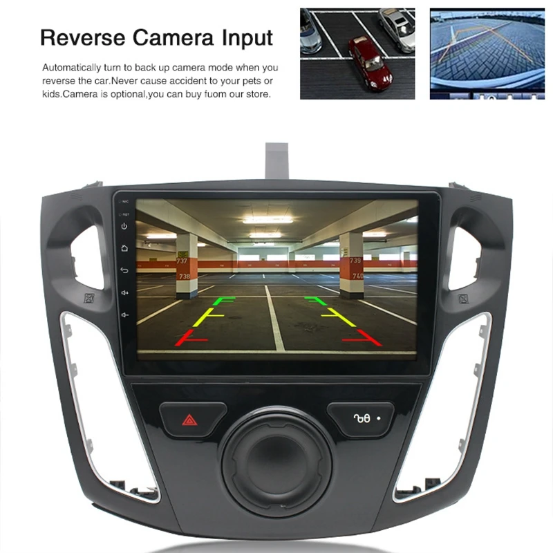 1 + 16G Android 8 автомобильный радиоприемник мультимедийный плеер для Ford Focus 2012 2017