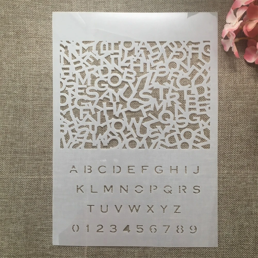 

A4 29cm Alphabet Letters DIY Layering Stencils Wall Painting Scrapbook Coloring Embossing Album Decorative Template
