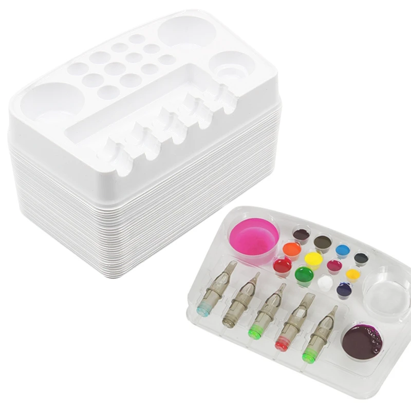 Подставка для тату-иглы и чернил одноразовый пластиковый картридж тату цветной