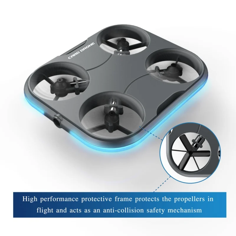 Мини-Карточный Дрон 720P wifi FPV HD камера для селфи аэрофотосъемки оптический поток RC Квадрокоптер детские игрушки с пультом дистанционного управления