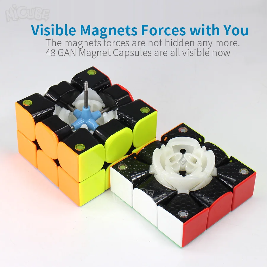 GAN354M Магнитный куб 3x3x3 магический скоростной 3x3 Magico GAN 354 м без наклеек M