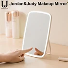 Зеркало для макияжа, портативное, со светодиодсветильник кой