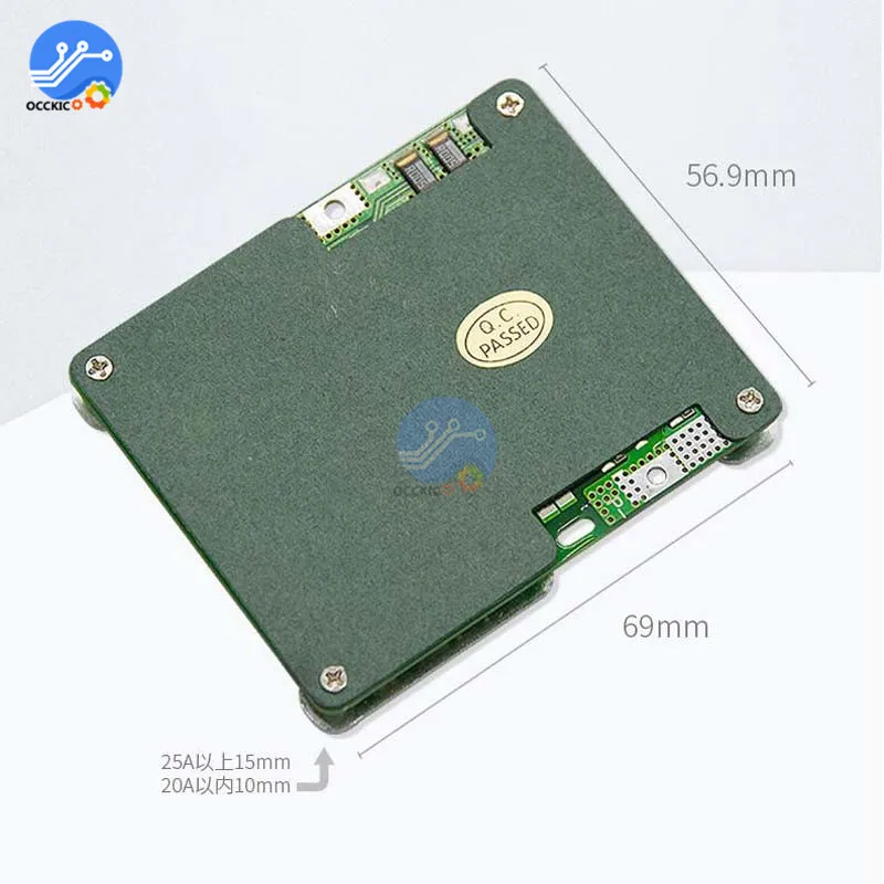BMS 13S 14S 48V 30A Защитная плата зарядного устройства для литий ионных аккумуляторов