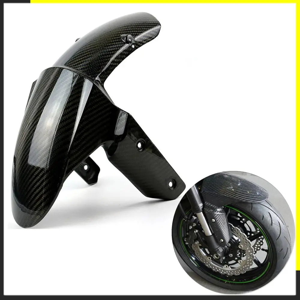 Переднее крыло мотоцикла из углеродного волокна для Kawasaki Z800 Z1000 2014 2015 2016 2017