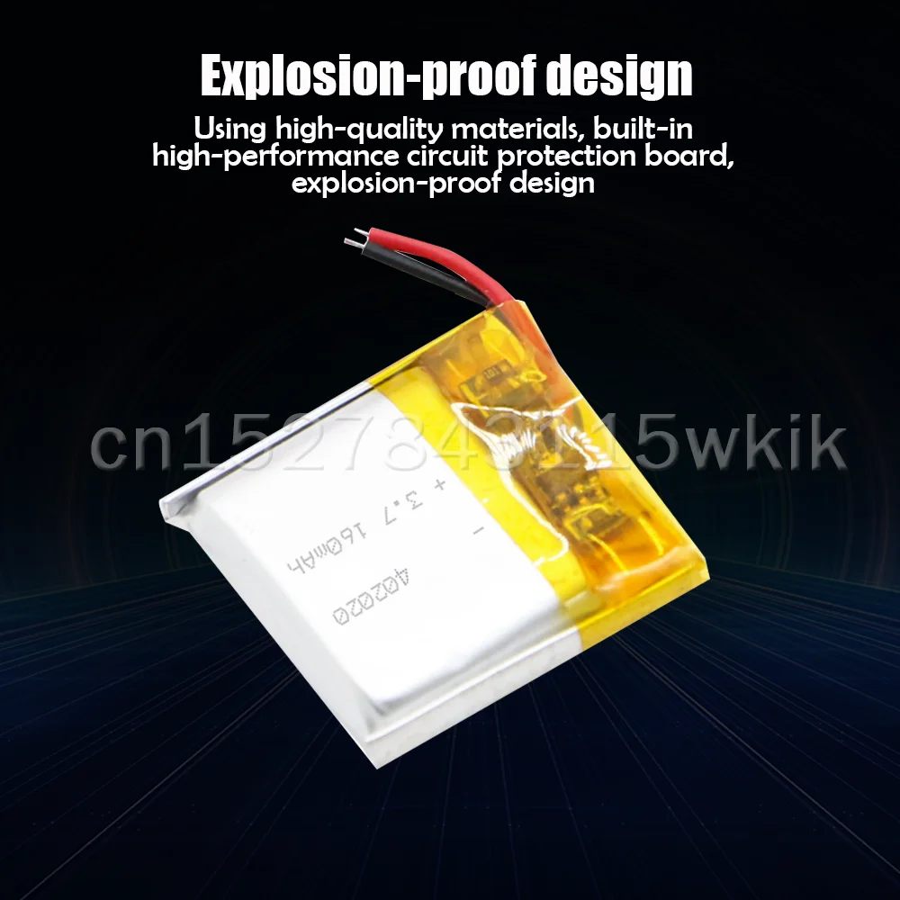 3.7v 160mAh 402020 Lithium Polymer Li-Po Rechargeable Battery For toys GPS PAD DVD DIY bluetooth headphone speaker phone | Электроника