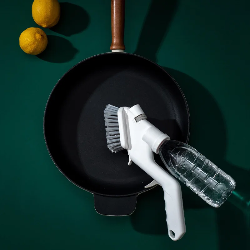 

5/3 Pcs/Set Multifunctional Press Water Spray Cleaning Brush Kitchen Stove Sponge Brush Wall Tile Brush Glass Wiper Gap Brush