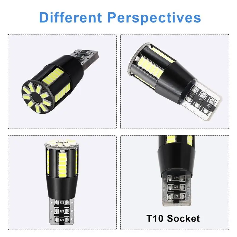 2 шт. T10 501 194 W5W SMD 39 светодиодный автомобильные ксеноновые Белые Canbus Error Free Клин