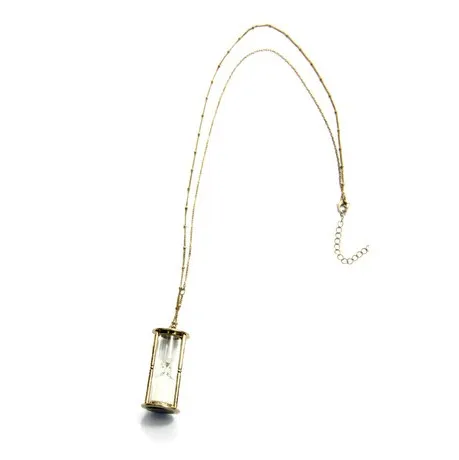 Антиквариат оптом подвесной стеклянный песочный таймер ожерелье с песочными