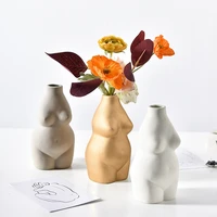 body flower vase female body ceramic vase for decor modern boho art vase flower arrangement creative vase for home office decor