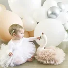 Принцесса девочки мечта сетка Корона куклы Лебедь детская мягкая игрушка Детская комната Декор фотография Реквизит День рождения свадебный подарок