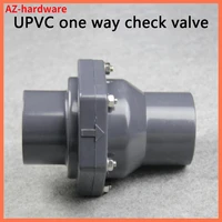 upvc non return flap valve one way valve plastic flap check valve 50mm inner diameter vertical lie general 1 pcs