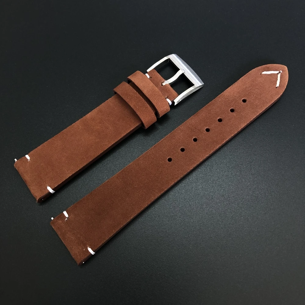 Мужской матовый ремешок для часов STEELDIVE сменный Браслет наручных 20 мм кожаный | Ремешки для часов -4001260815649