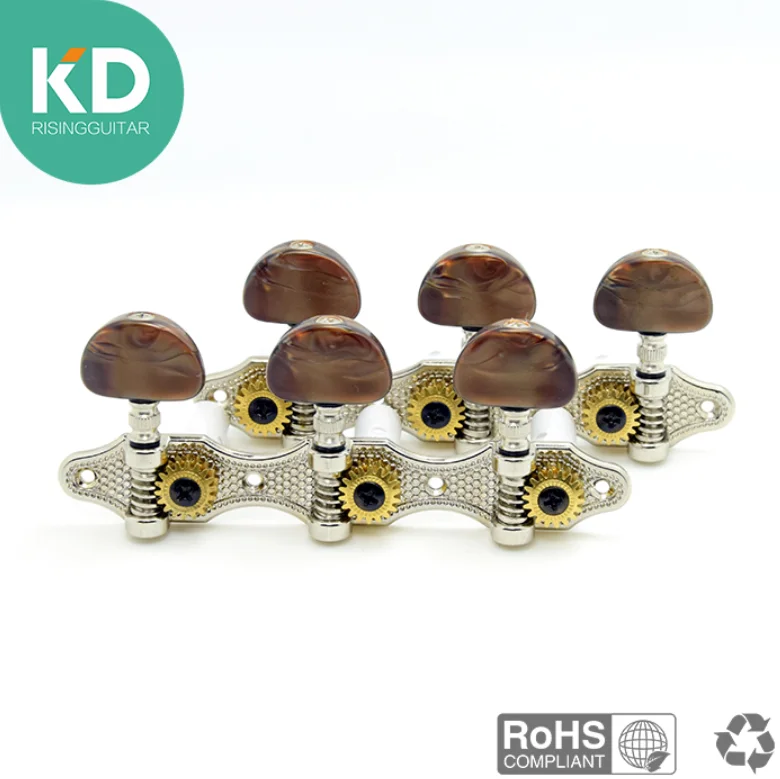 

2 PCs per set High end Classical Guitar Tuning Pegs Machine Heads Chrome color 1:18 Ratio