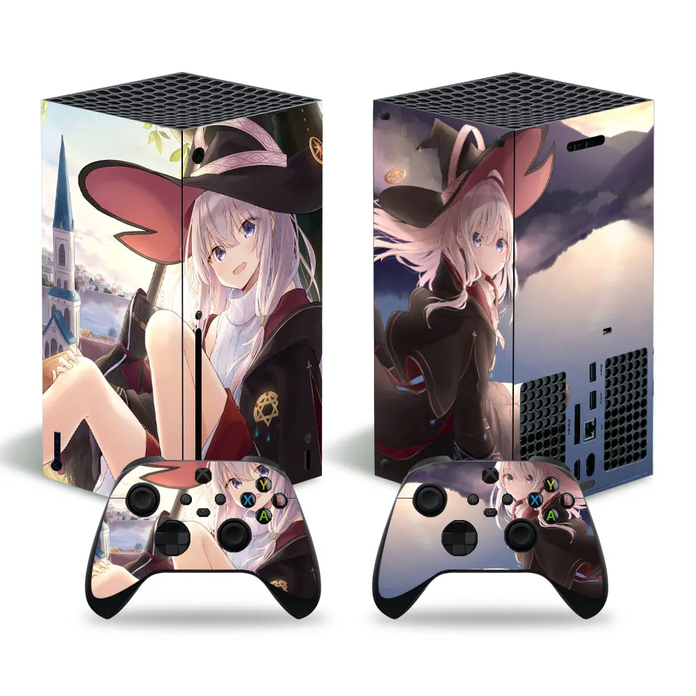 

Мультяшная девушка для Xbox серии X наклейка для Xbox серии X ПВХ скины для Xbox серии X виниловая наклейка
