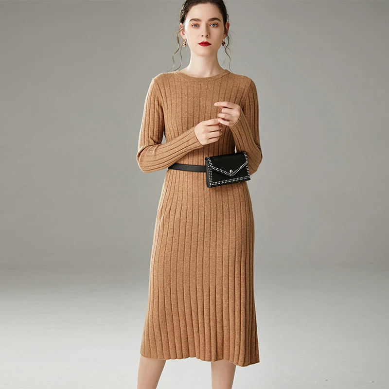 Autumn Winter Women Dress Sweaters O-Neck Long Sleeve Pullovers Slim Sexy Female Knitted Sweater Wool Elegant Party | Женская одежда