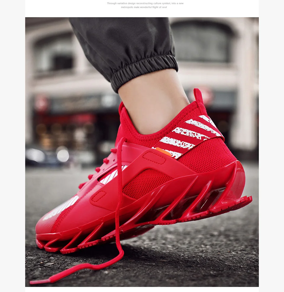 Rommedal man's running shoes Blade bottom shock absorption men sneakers breathable lightweight fashion sport trainers footwear