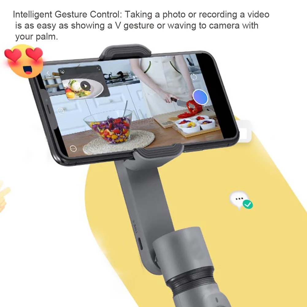 

Anti Shake Outdoor Gimbal Stabilizer Selfie Stick Portable Foldable Quick Release Universal Smartphone Handheld Photography