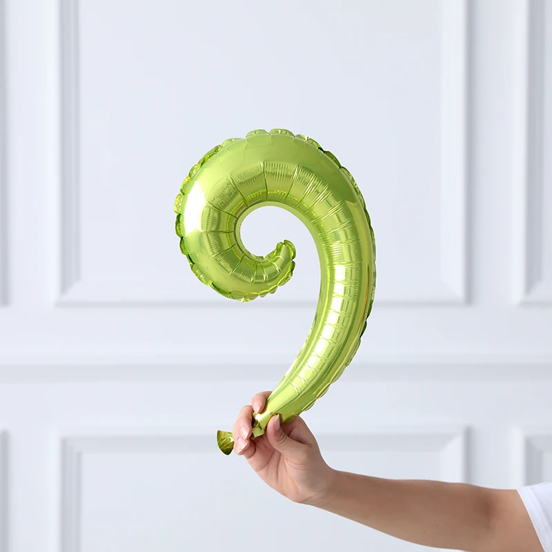 50 шт. новинка радужные яркие цвета спираль волна кривая фольга воздушный шар для