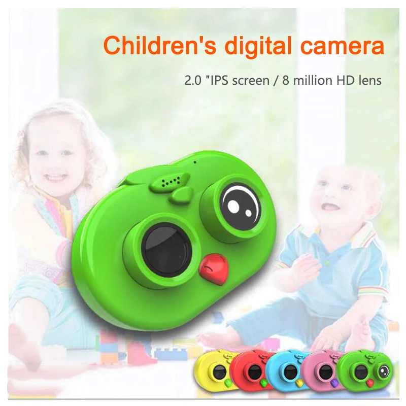 Мультяшная цифровая детская мини камера с экраном 2 0 дюйма Wifi HD маленькая SLR