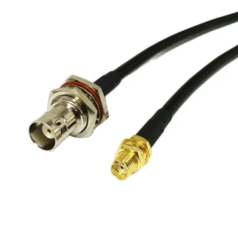 1 шт. новая гнездовая гайка SMA К гнездовой перегородке BNC RG58 коаксиальный кабель