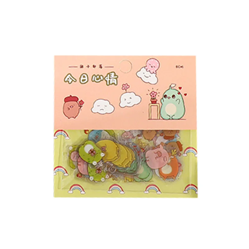 

New cute corner creature dumpling tribe series decoration sticker DIY bullet diary bottle label stationery sticker aesthetics