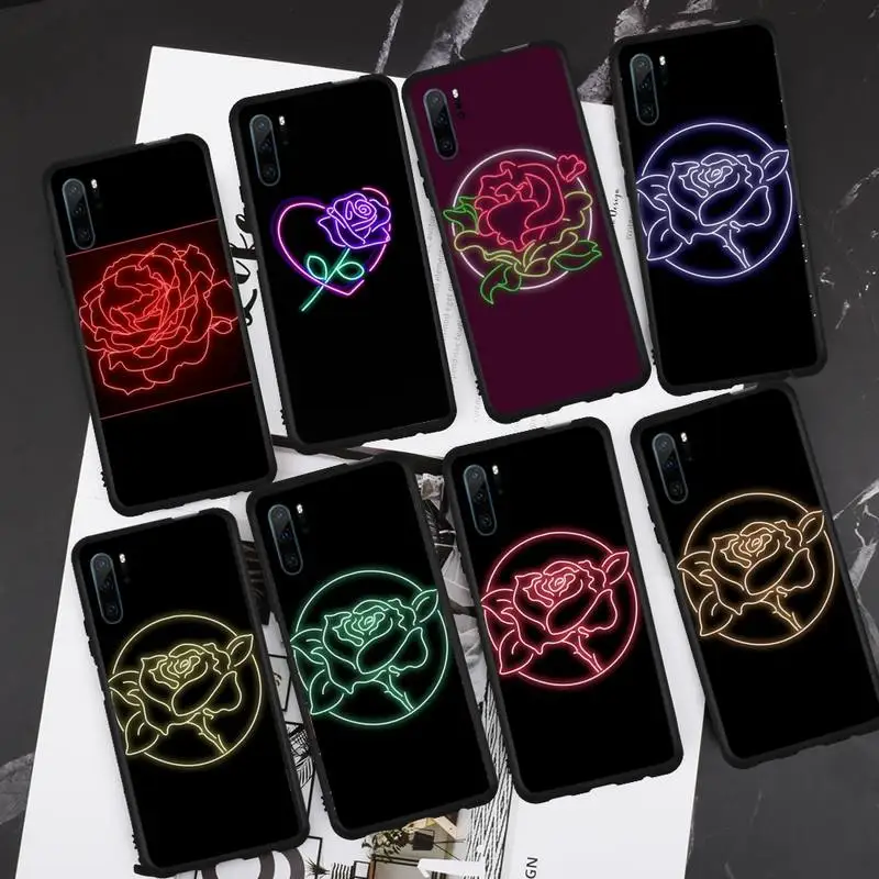 

Shawn's rose color design Phone Case For Huawei honor Mate P 9 10 20 30 40 Pro 10i 7 8 a x Lite nova 5t shell cover funda