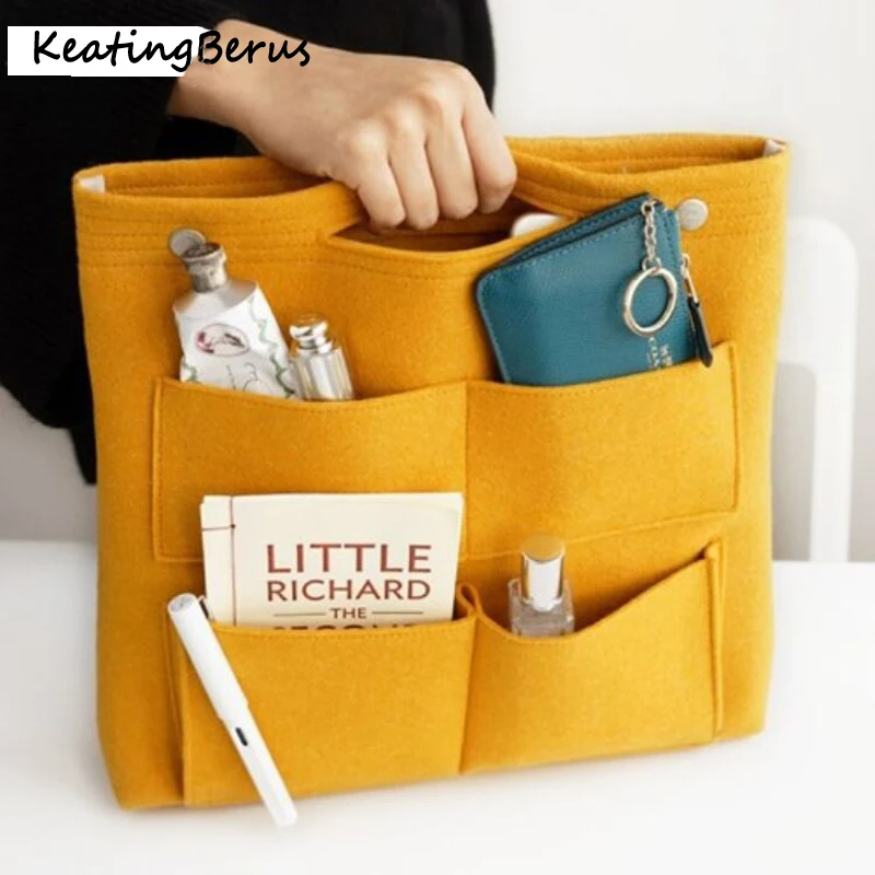 Женские дорожные принадлежности фетровая косметичка для мытья сумка мелочей